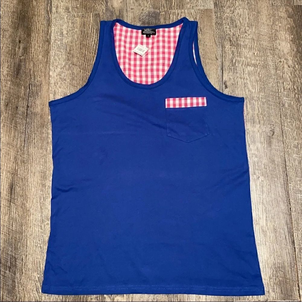 MSC Gingham Tank Top